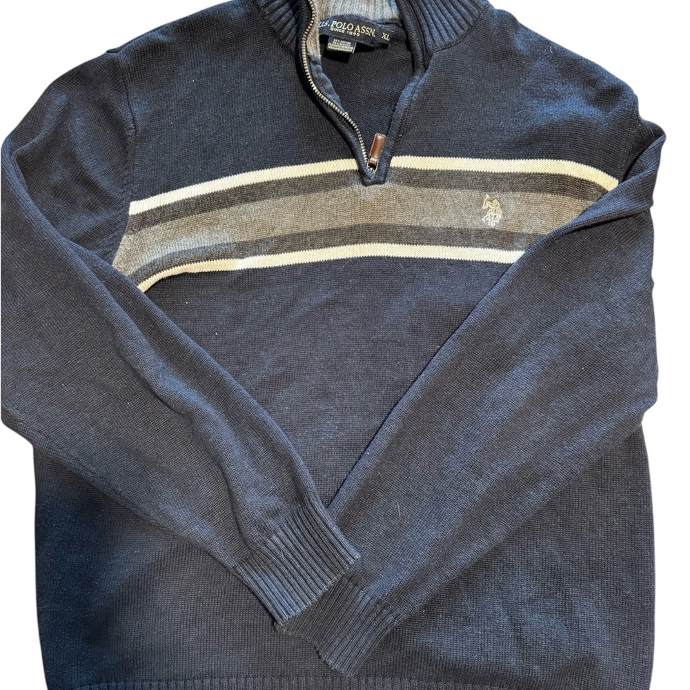 US Polo Association Men's Navy Sweater